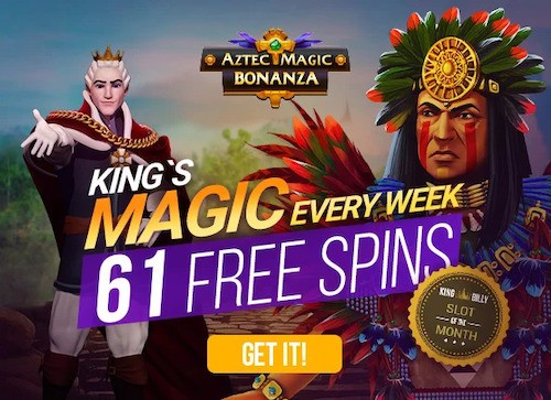 king billy casino slot of the month bonus