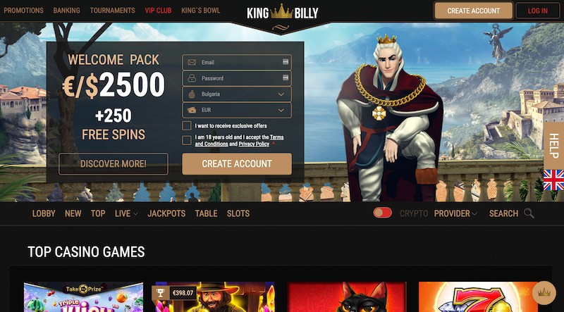 king billy casino welcome bonus1