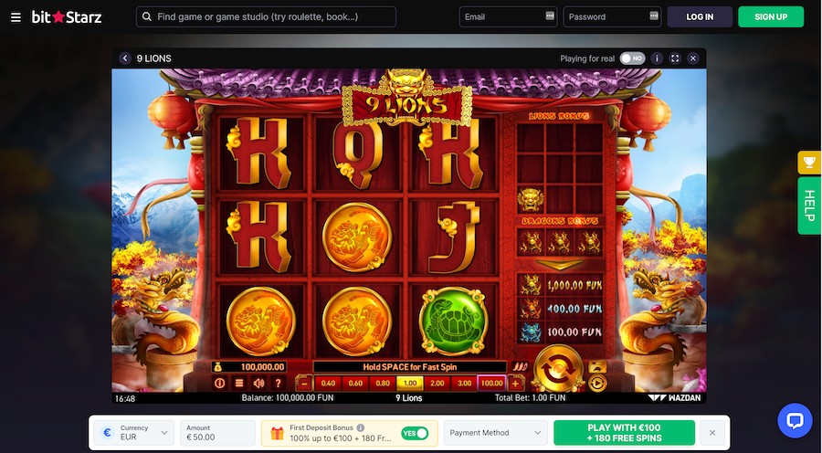 9 lion slot game