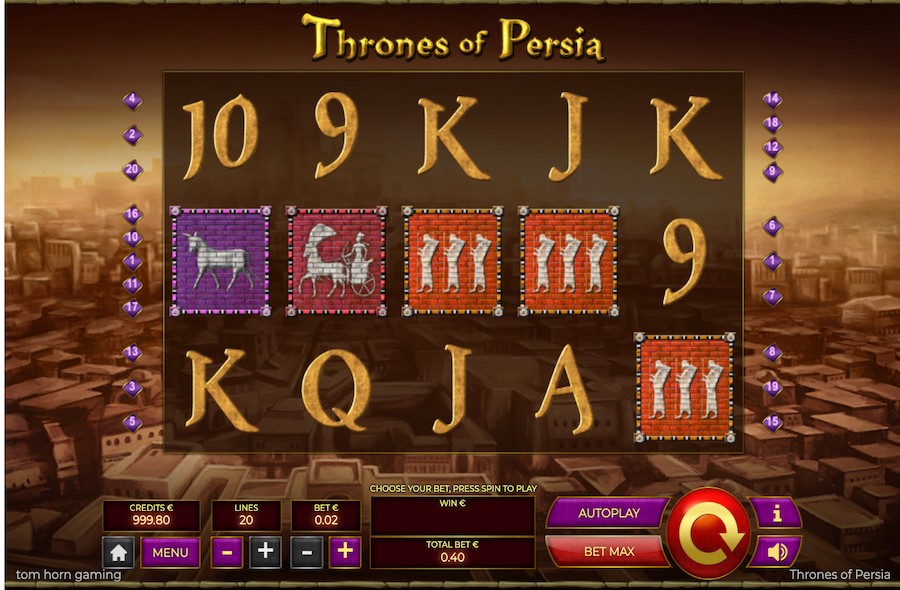 thrones of persia slot game