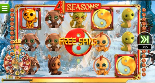 4 seasons slot free spins