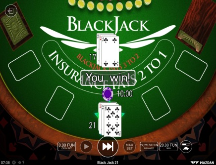 blackjack by wazdan