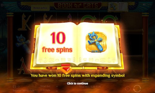 book of cats slot free spins