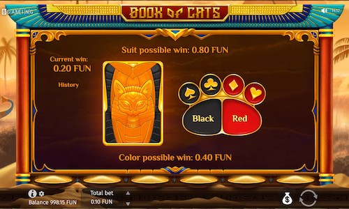 book of cats slot gamble feature