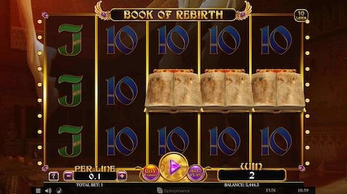 book of rebirth slot free spins