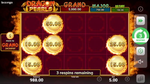 dragon pearls slot bonus game