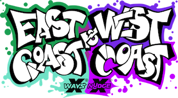 east coast vs west coast slot logo