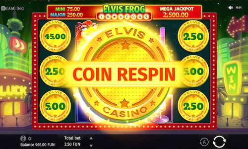 elvis frog in vegas coin respin