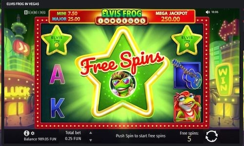 elvis frog in vegas slot free spins