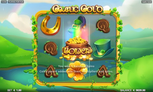 gaelic gold slot free spins