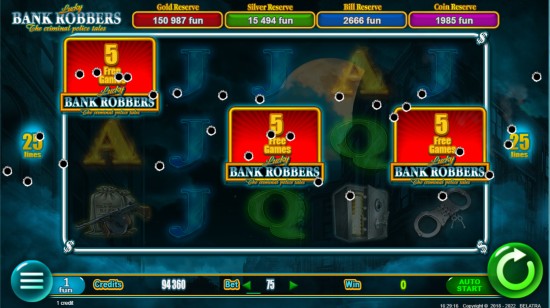lucky bank robbers slot free spins