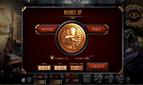 magic shoppe slot gamble feature