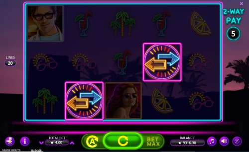 miami nights slot 2 way play