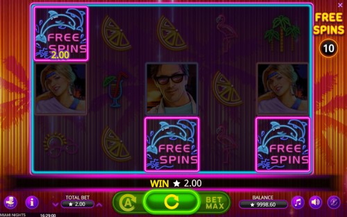 miami nights slot free spins