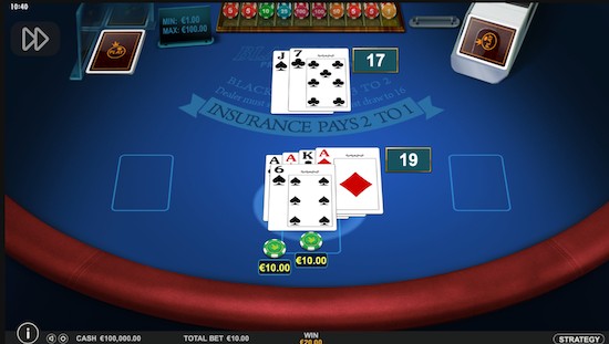 multihand blackjack