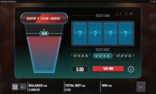 mystery museum slot gamble feature