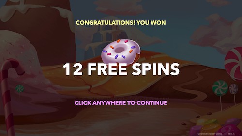 the candy crush slot free spins