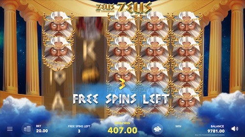 zeus the thunderer slot free spins