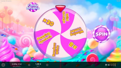 candy dreams slot wheel of fortune