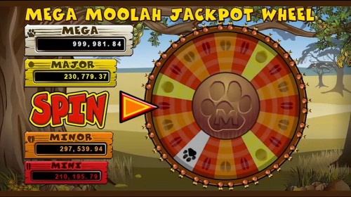 mega moolah slot wheel