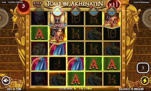 tomb of akhenaten slot multiplier