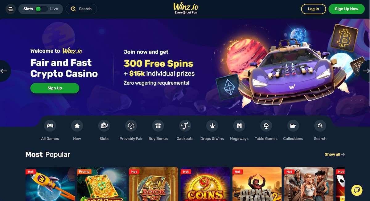 winz io casino welcome offer