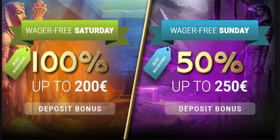 horus casino wager free weekend bonuses
