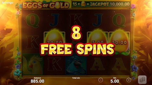 eggs of gold free spins
