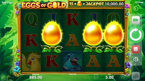 eggs of gold slot bonus game
