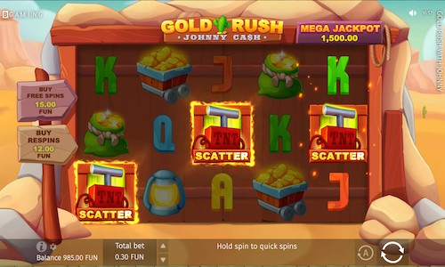 gold rush with johny cash slot free spins