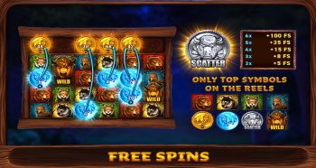 sizzling kingdom bison slot free spins