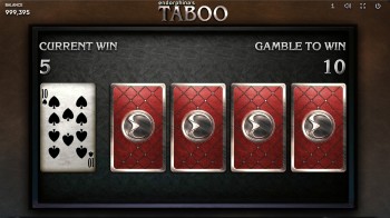 taboo slot gamble feature