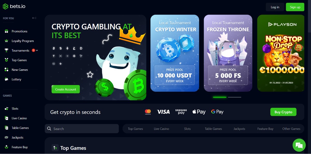 bets io casino review