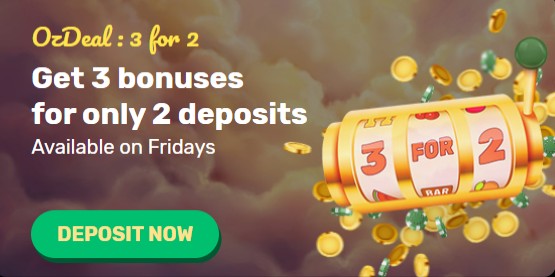 ozwin casino 3 for 2 deal