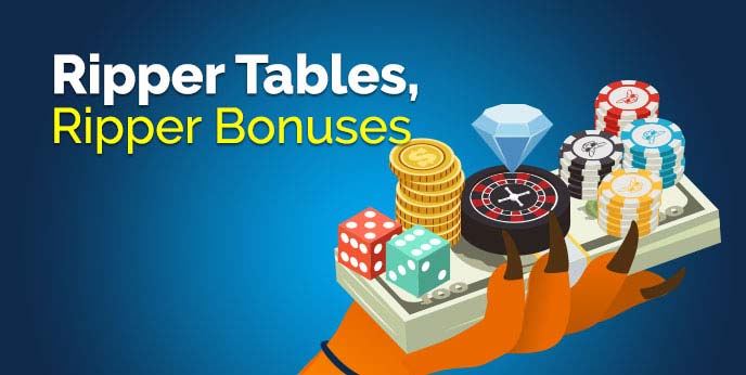 ripper casino table games bonus