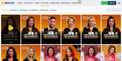 betflip casino live games