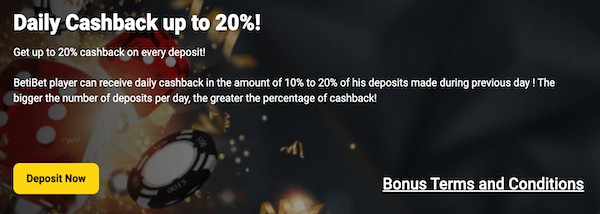 betibet casino cashback