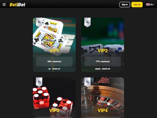 betibet casino vip program