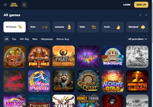 bigwins casino games