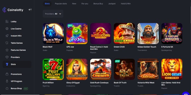 coinslotty casino slots