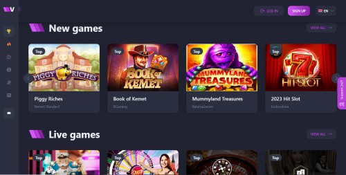 vera casino games