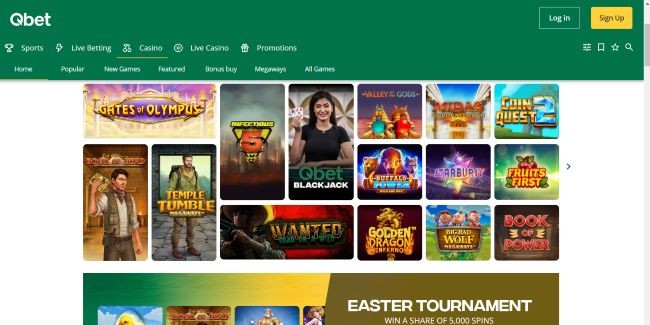 qbet casino games